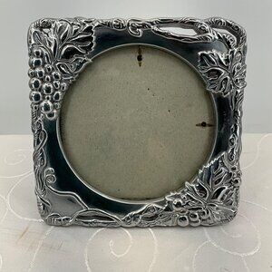 Silver Pewter Picture Frame Grapes & Leaves Arthur Court 2002